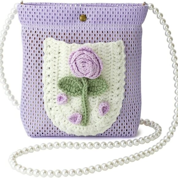 Crossbody Bag for Women & Girls - Small Mesh Purse Wallet with Original Design, - Picture 1 of 9